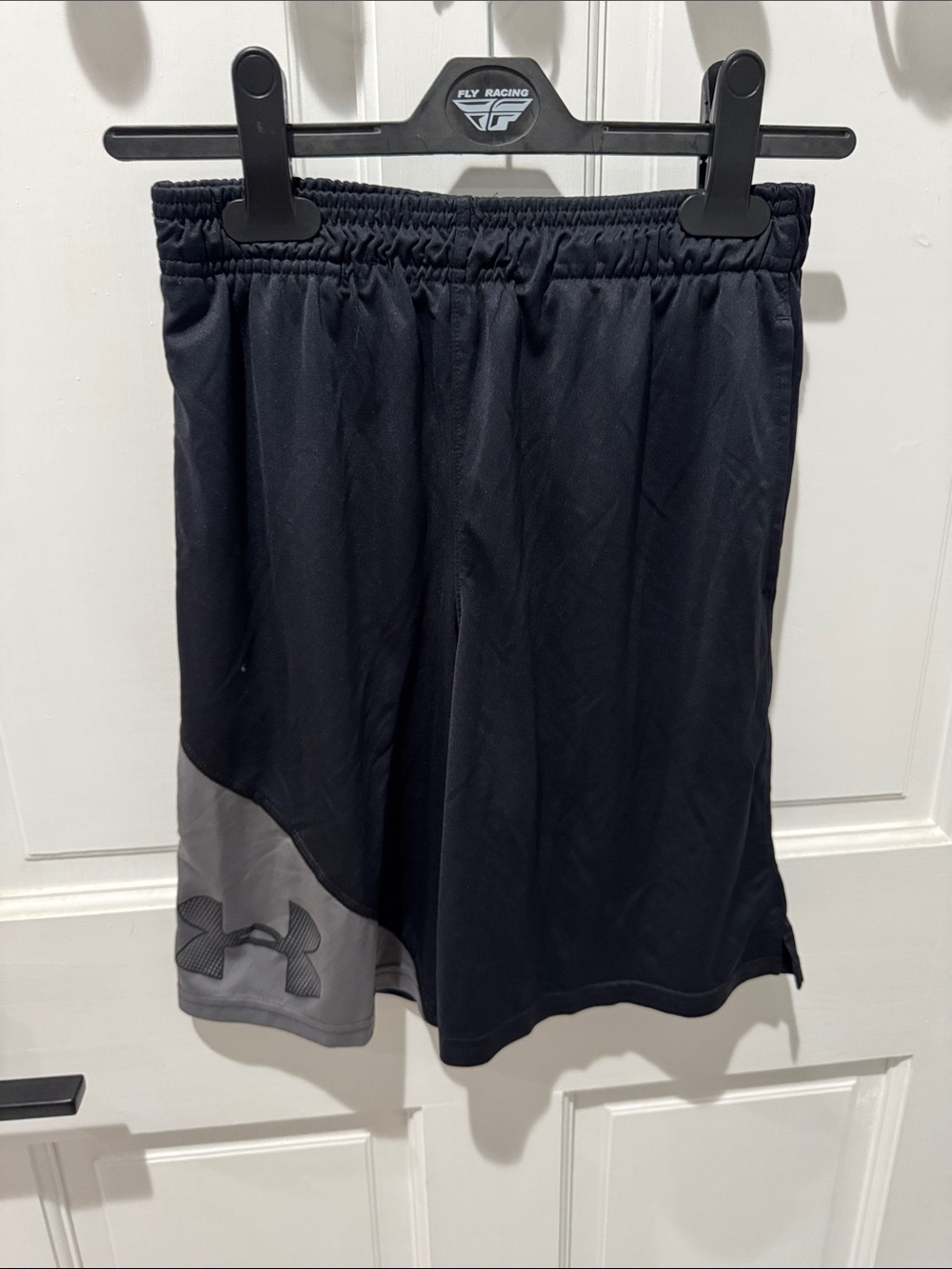 Under Armour Black and Gray Performance Shorts